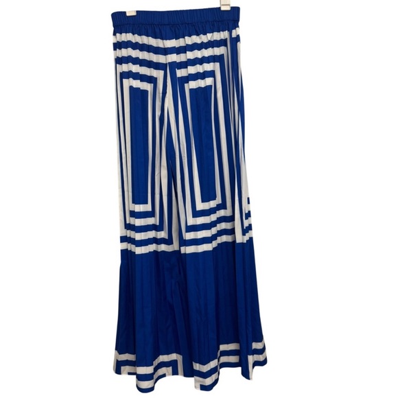 Commense Blue & White Geometric Wide-Leg Set - Picture 6 of 6
